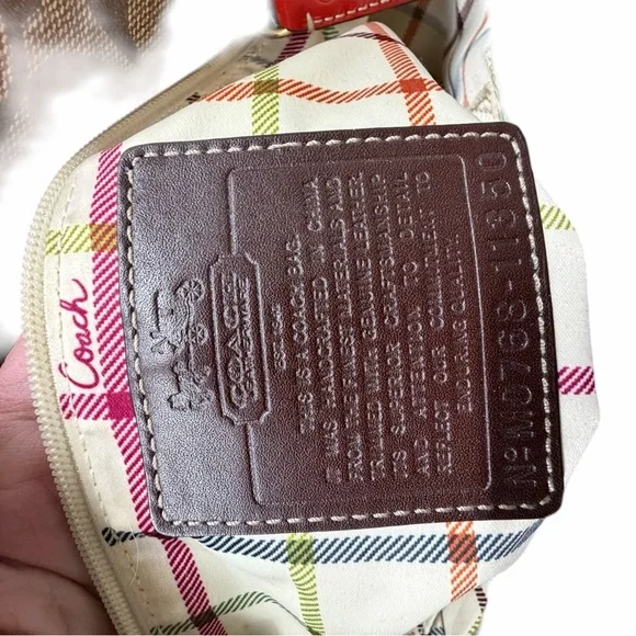 Coach Signature Orange and Tan Tote Bag - Picture 13 of 13